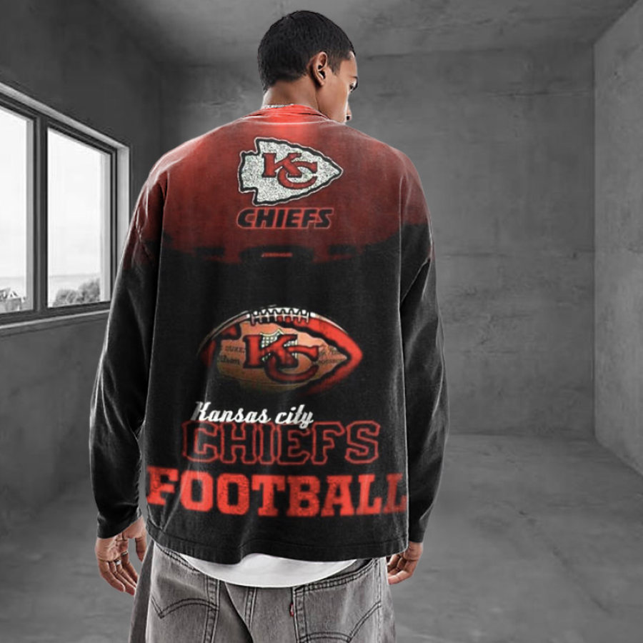 

Camiseta Extragrande De Manga Larga Del Super Bowl De La NFL Kansas City Chiefs Para Hombre