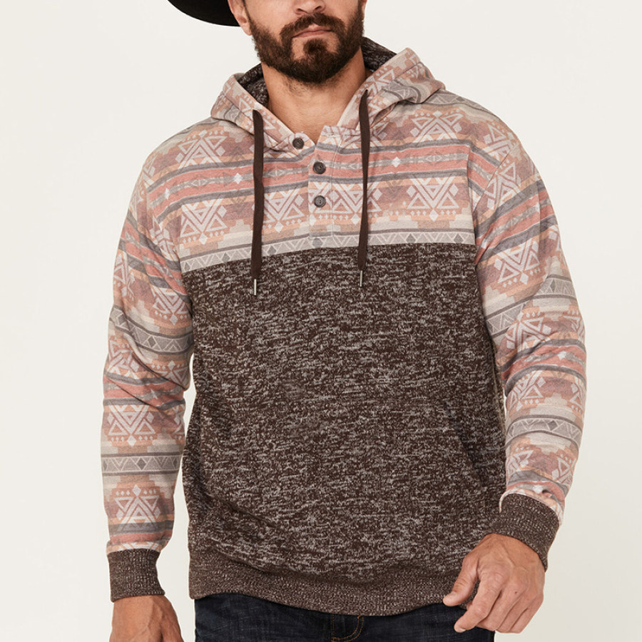 

Herren-Kapuzenpullover Mit Jimmy Southwestern-Print Von Sheplers