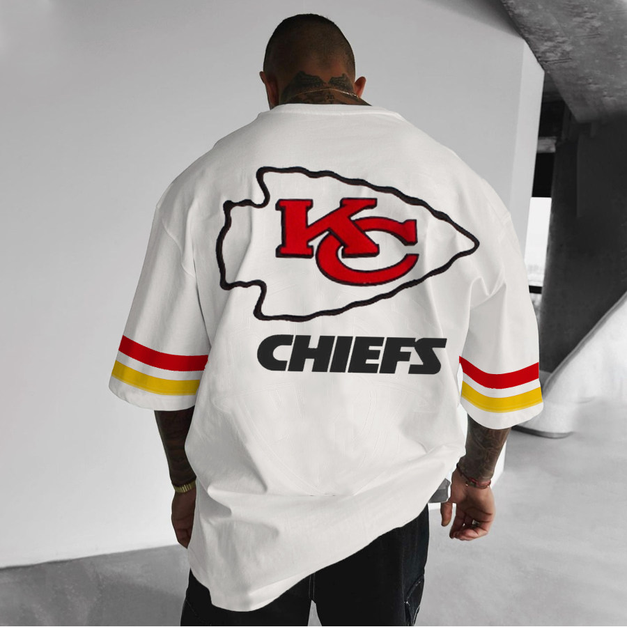 

Camiseta Unisex Extragrande Con Estampado De Fútbol Americano De Los Chiefs Del Super Bowl