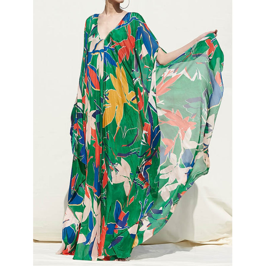

Robe-Kleid Mit Blumen-Print Für Damen
