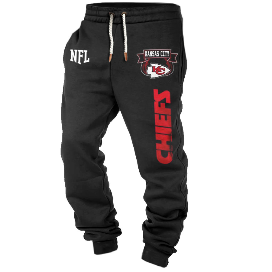 

Bedruckte NFL Super Bowl-Freizeithose Mit Kordelzug Für Herren Der Kansas City Chiefs