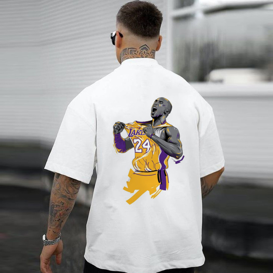 

T-shirt Imprimé Kobe Bryan Des Lakers De Los Angeles Pour Hommes