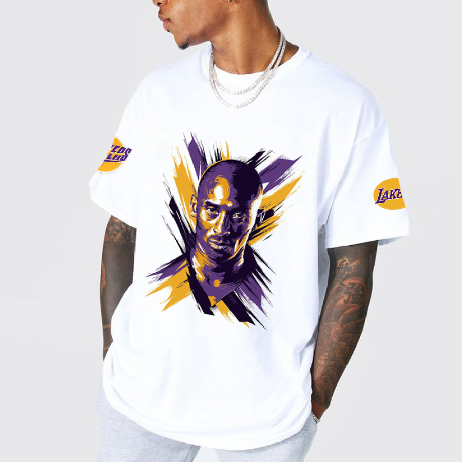 

T-shirt Imprimé Kobe Des Los Angeles Lakers Pour Hommes