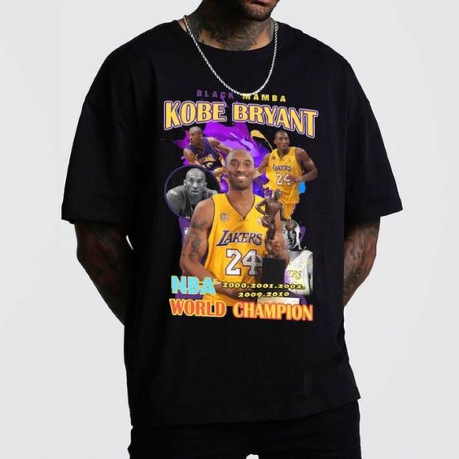

Kobe Bryant Black Mamba Basket Ball Camisa Vintage 90's Ropa NBA Camiseta