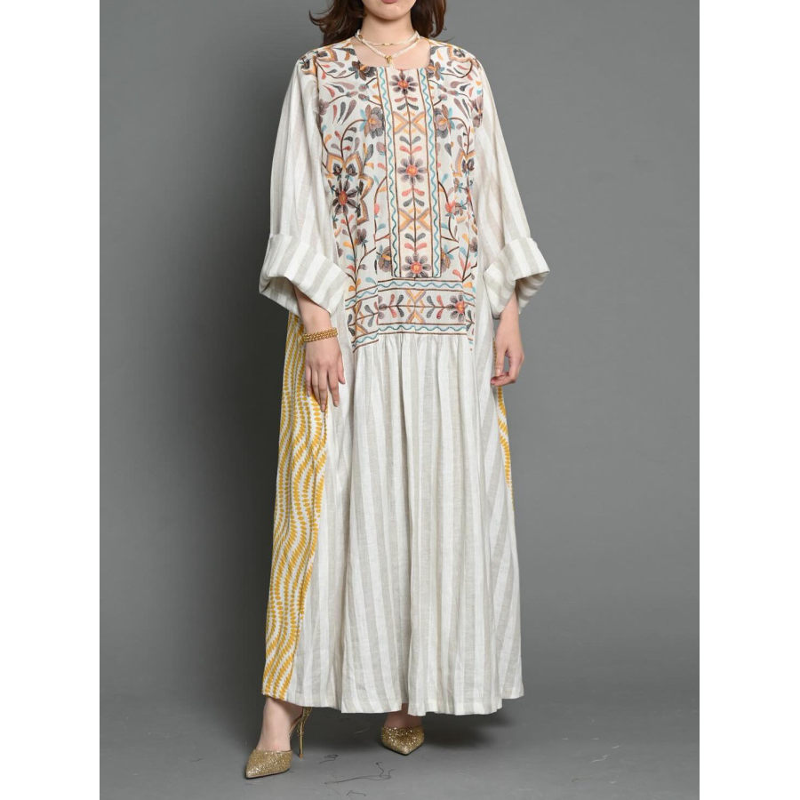 

Stylish Printed Ramadan Abaya Dress