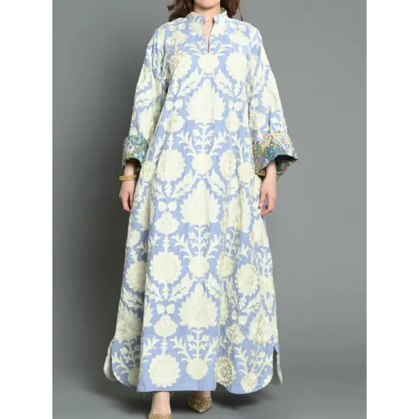 Stylish Printed Ramadan Abaya Dress - Yiyistories.com 