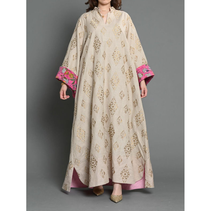 

Stylish Printed Ramadan Abaya Dress