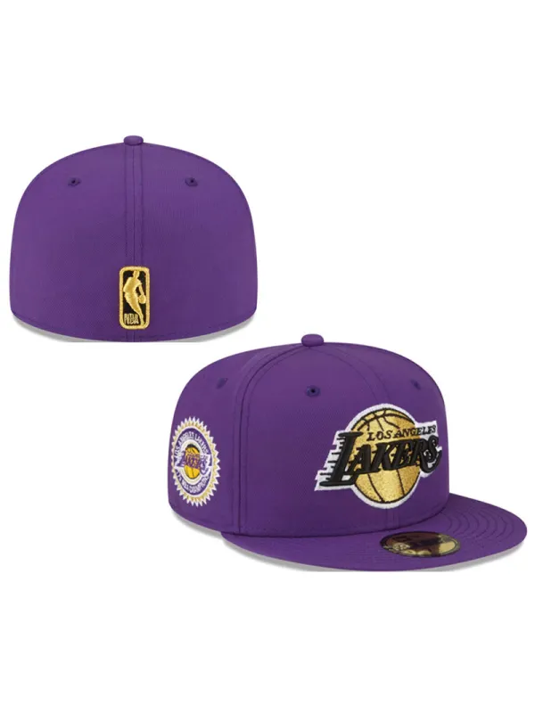 Los Angeles Lakers Embroidered Hip Hop Hat - Spiretime.com 