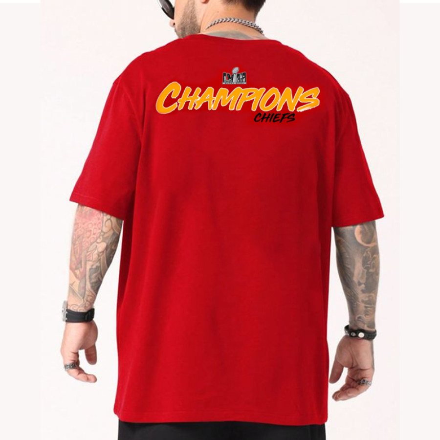 

Bedrucktes NFL-Super-Bowl-T-Shirt Der Kansas City Chiefs