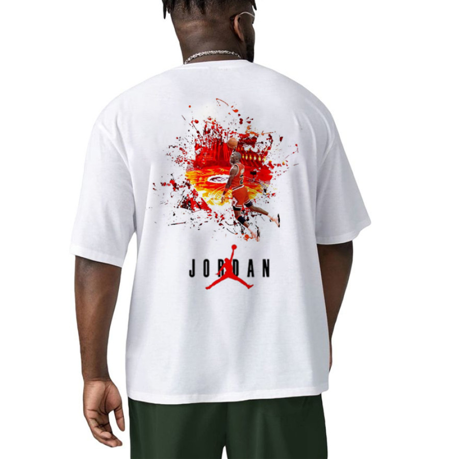 

T-shirt Oversize Imprimé Jordan Court Dunk Pour Homme