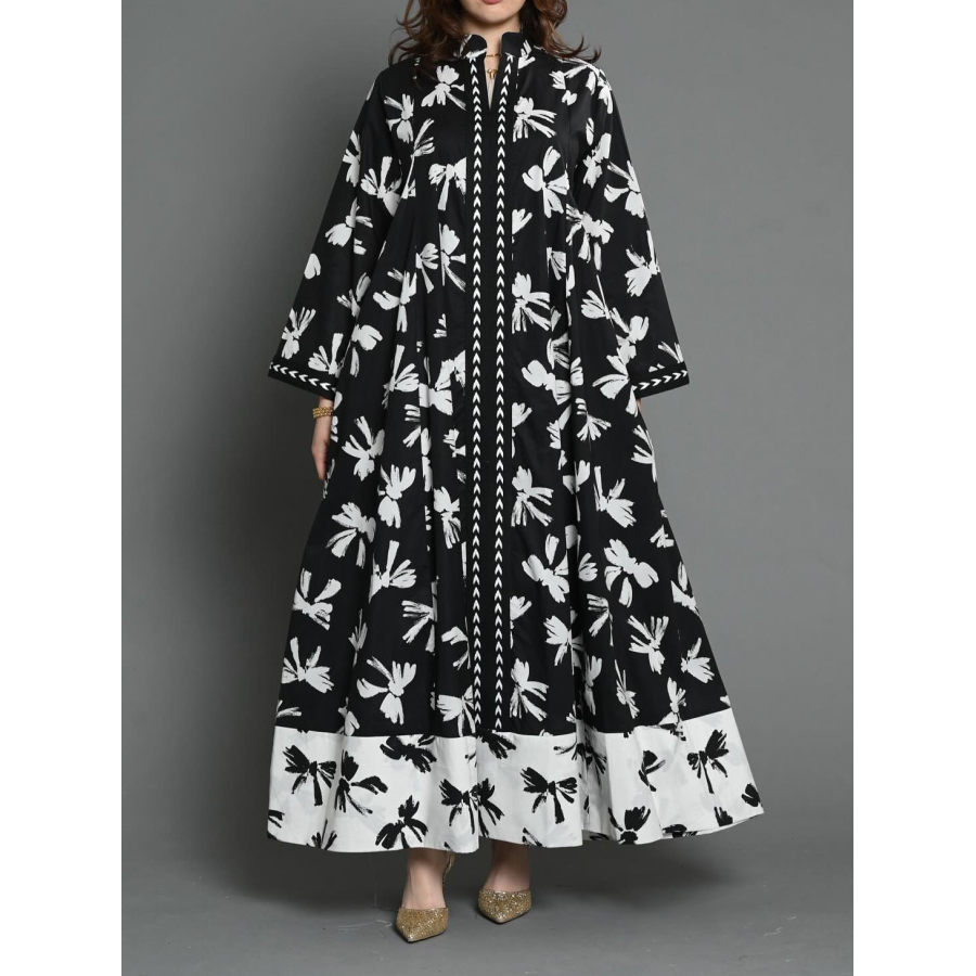 

Stylish Printed Ramadan Abaya Dress