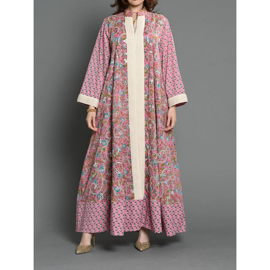 

Stylish Printed Ramadan Abaya Dress