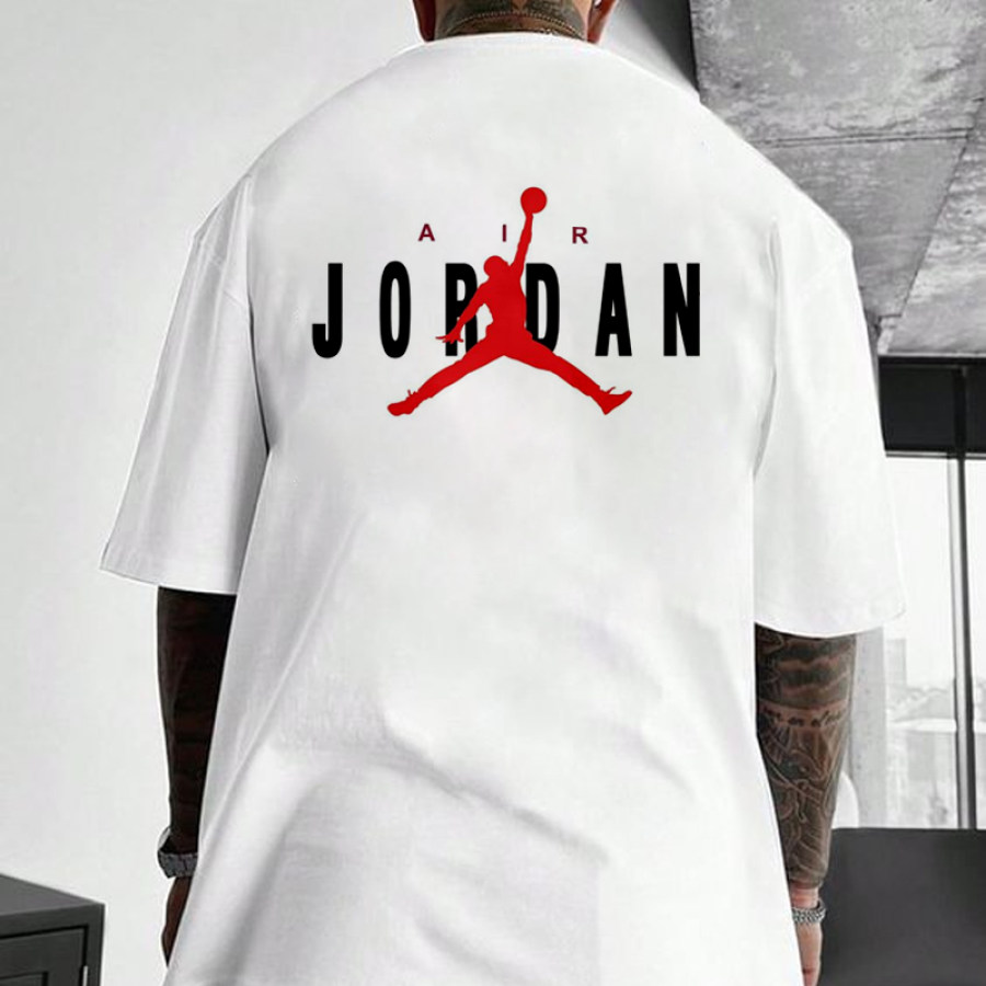 

Herren-T-Shirt Mit Jordan-Print In Übergröße