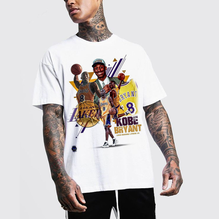 

Los Angeles Lakers Kobe Dunk Bedrucktes T-Shirt Für Herren