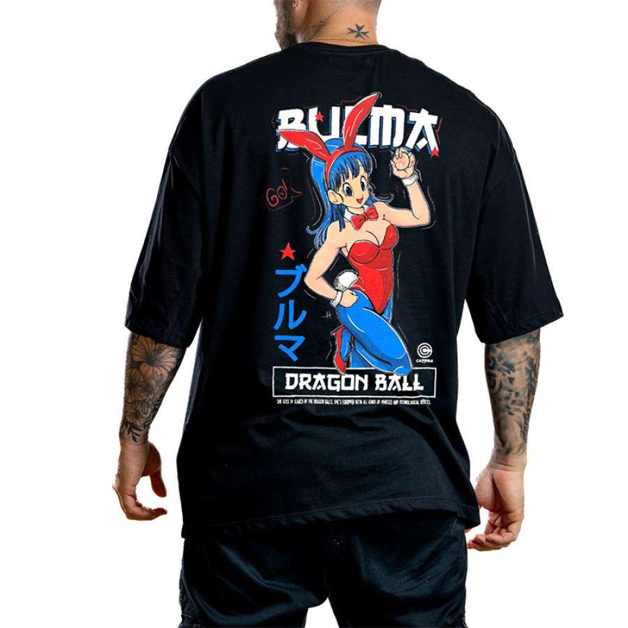 

Men's Oversize Negra Bulma Dragon Ball T-shirt