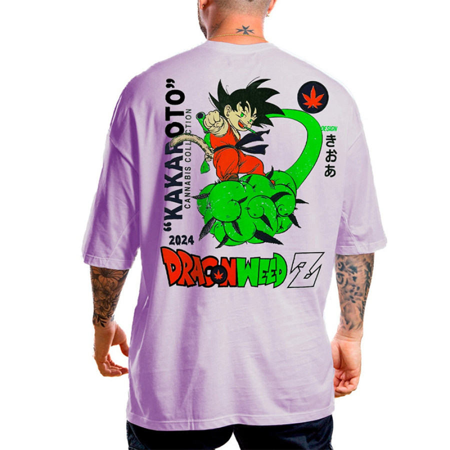 

Übergroßes Lila Kakaroto Alto Gramaje-T-Shirt Für Herren