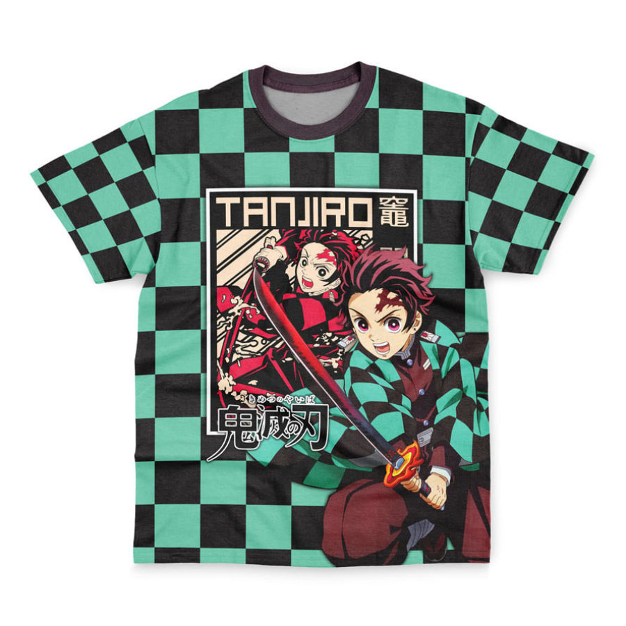 

T-shirt à Manches Courtes Kamado Tanjiro Haori Demon Slayer Pour Hommes