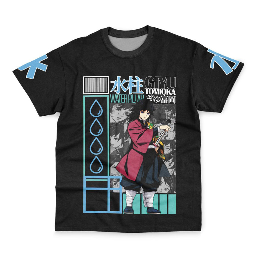 

T-shirt à Manches Courtes Giyu Tomioka V2 Demon Slayer Pour Hommes