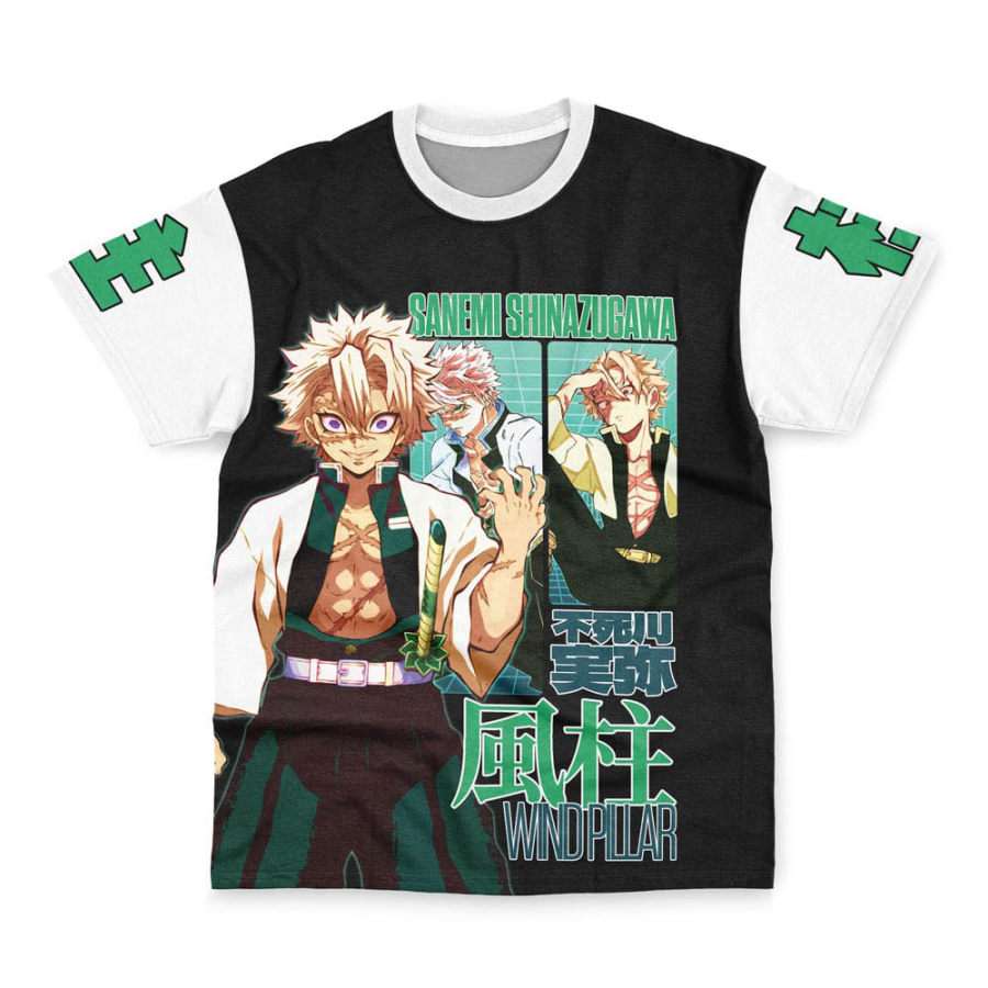 

T-shirt à Manches Courtes Sakonji Urokodaki V2 Demon Slayer Pour Hommes