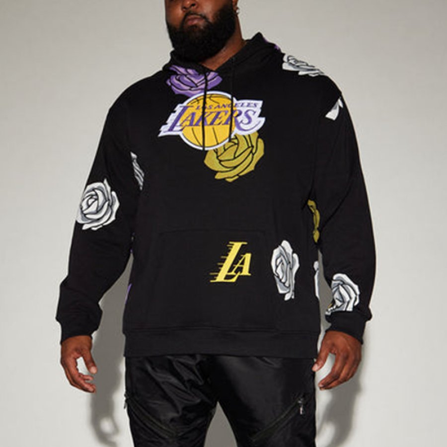 

Sweat à Capuche Avec Broderie Fleuriste Des Lakers De Los Angeles