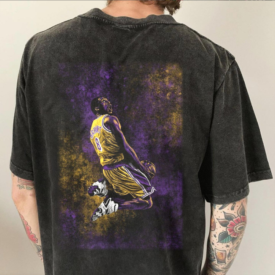 

T-shirt Rétro Vintage Surdimensionné Kobe Des Lakers De Los Angeles