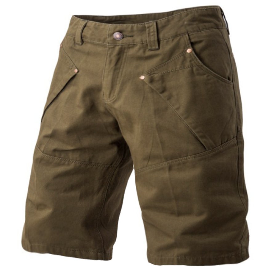 

Short Cargo D'extérieur Multi-poches Rétro Pour Hommes