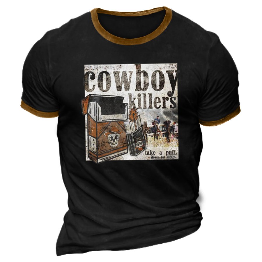 

Мужская футболка в стиле ретро Cowboykillers Marlboro Color Block
