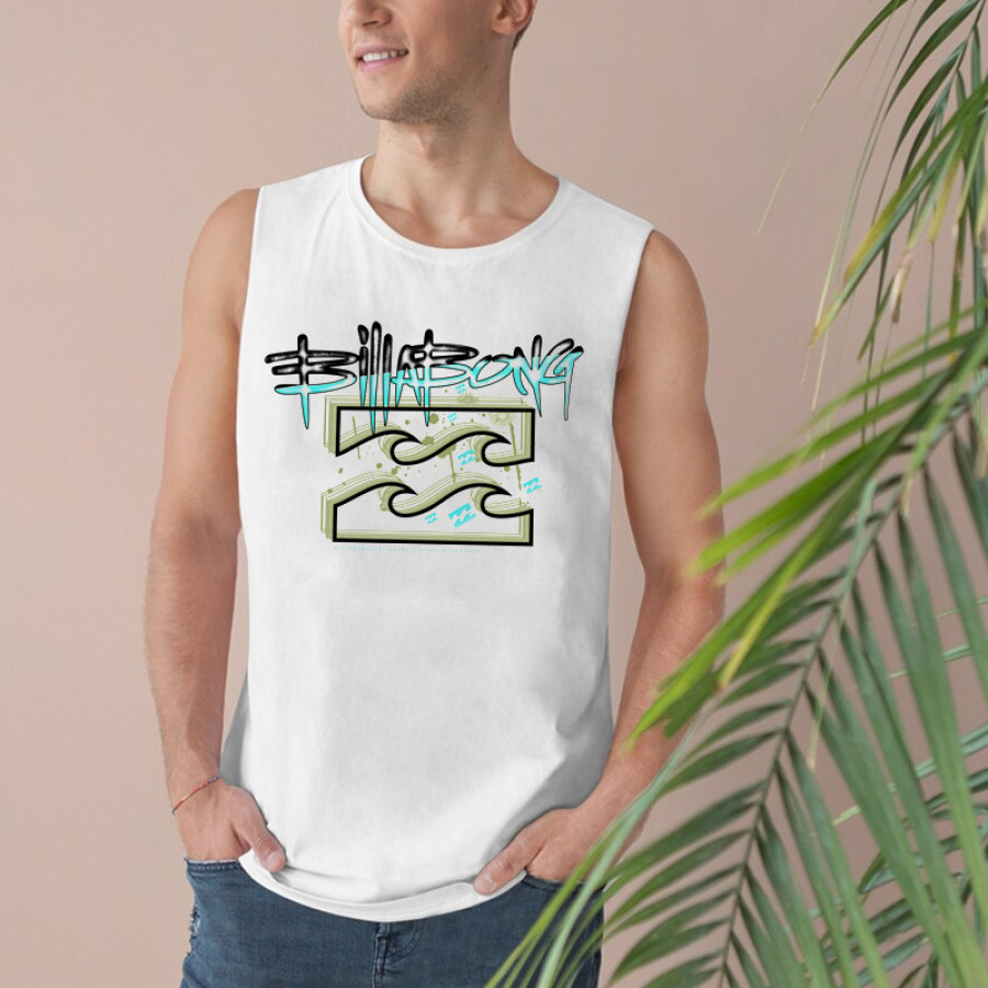 

Herren-Tanktop Mit Surf-Print Und Strandresort