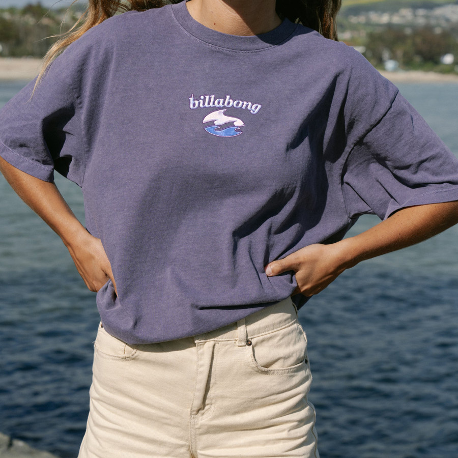 

T-shirt De Surf Décontracté à Imprimé Vintage