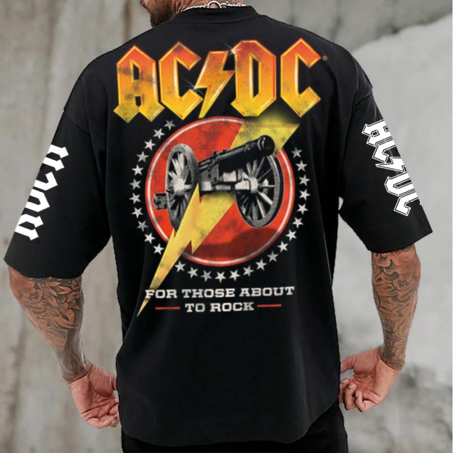 

Camiseta De Gran Tamaño Para Hombre Vintage Rock Band Music Camiseta Informal De Manga Corta