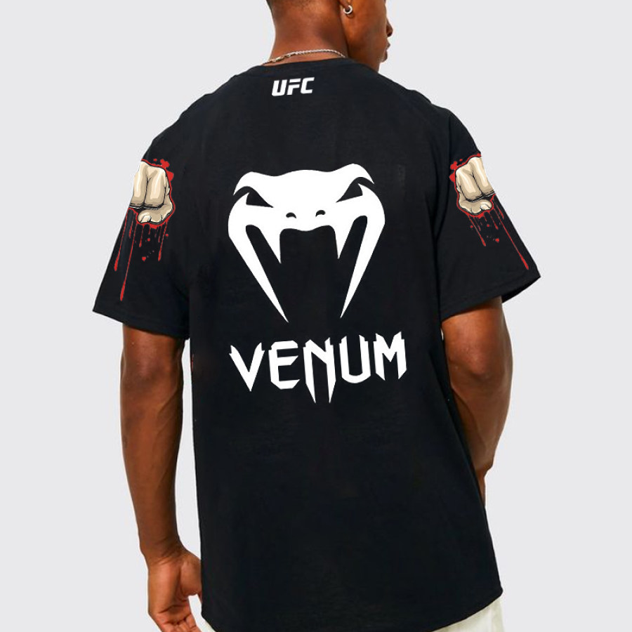 

Ufc Venum T-shirt With Fist Bloodstain Print Pattern