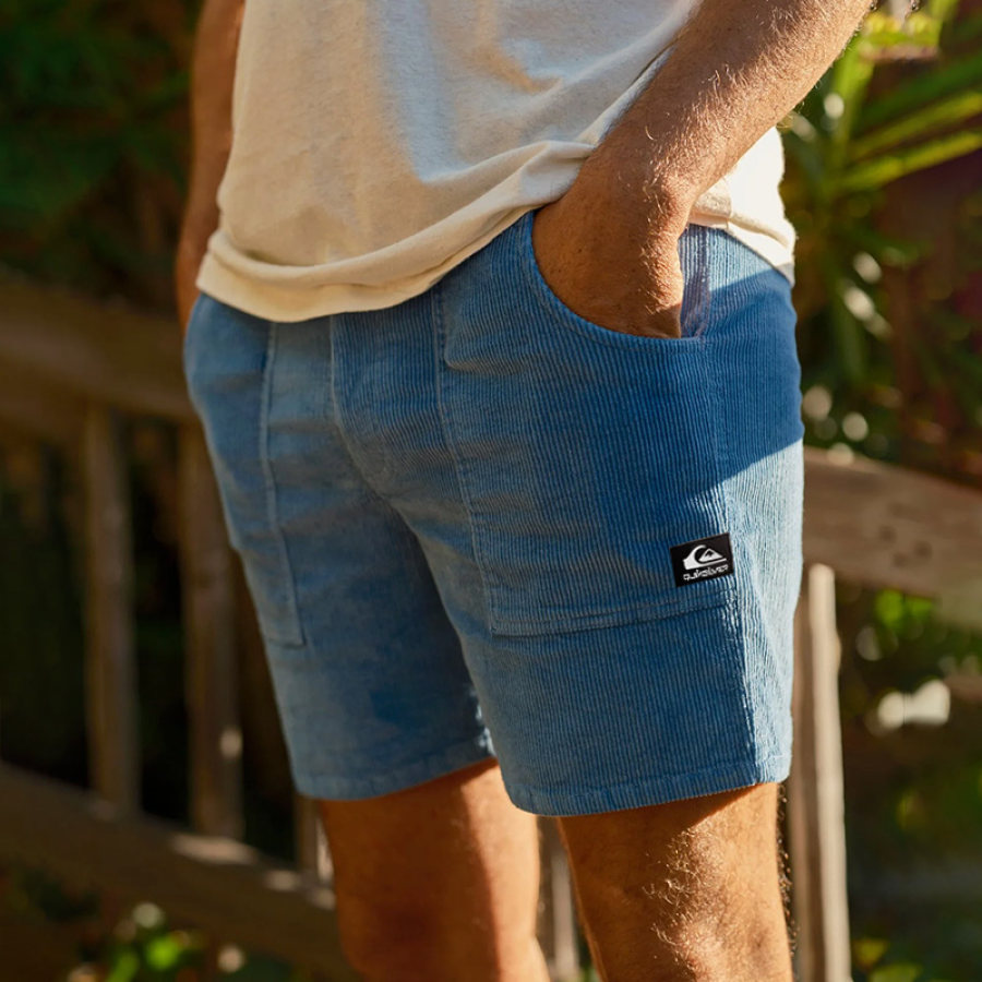 

Short De Surf Rétro Pour Hommes Vacances à La Plage Pantalon Décontracté De 5 Pouces Bleu Ciel