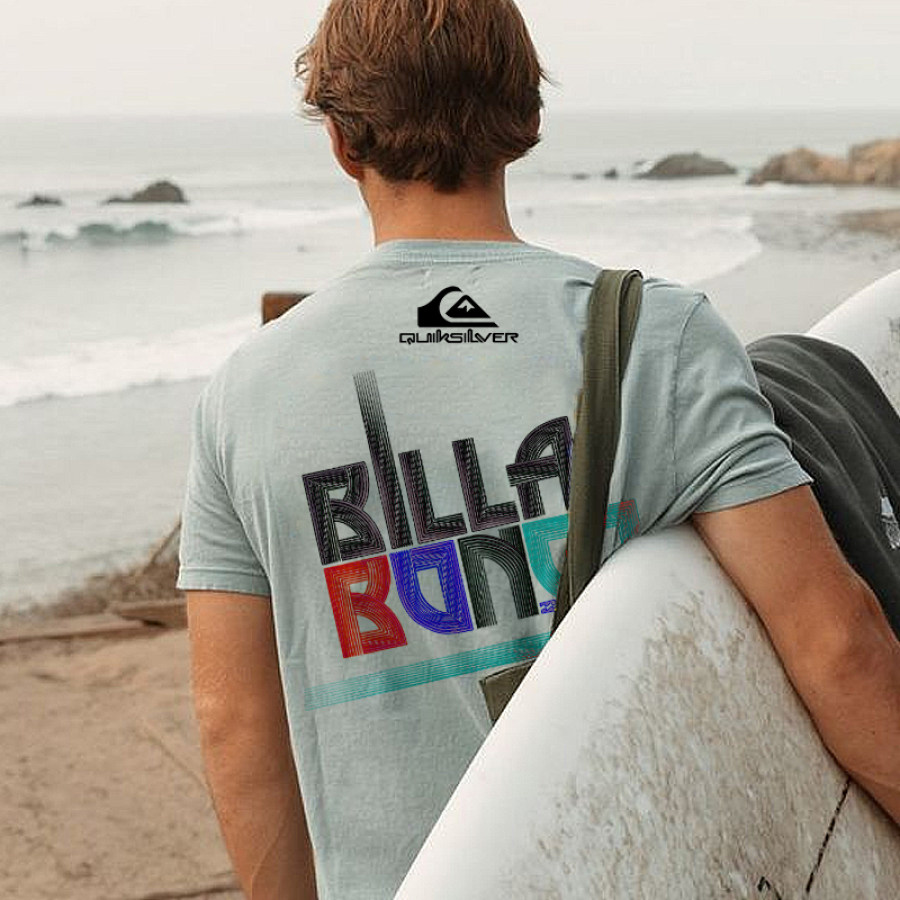 

T-shirt Beach Resort à Imprimé Surf Pour Hommes