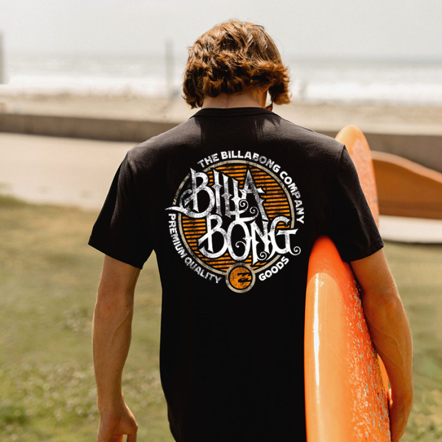 

Мужская повседневная футболка с коротким рукавом в стиле ретро для серфинга и пляжа