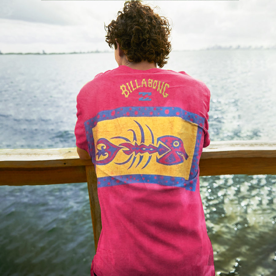 

Vintage 90's Billabong Atún Surf Camiseta