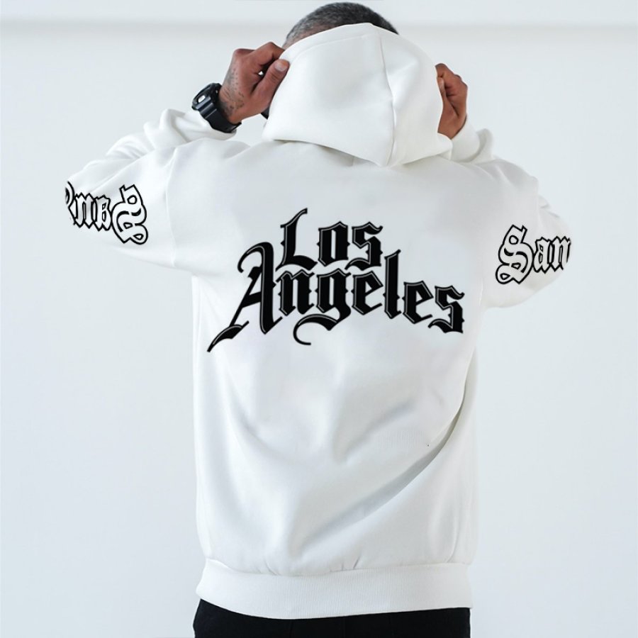 

Sudadera Con Capucha Deportiva Estampada De Los Angeles Lakers