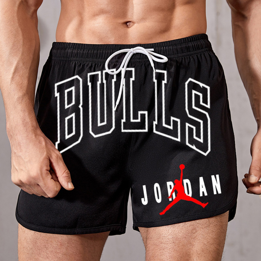 

Short De Sport Décontracté à Cordon De Serrage Imprimé Jordan Chicago Pour Hommes