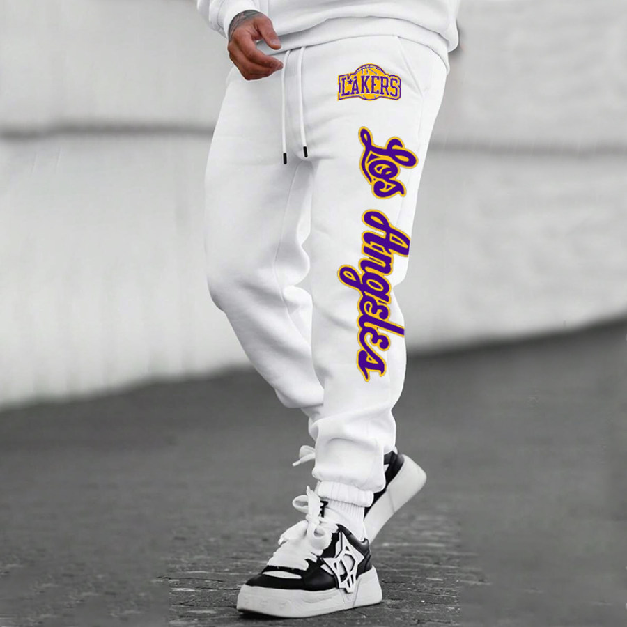 

Лос-Анджелес Лейкерс Спортивные повседневные спортивные штаны с принтом на шнурке