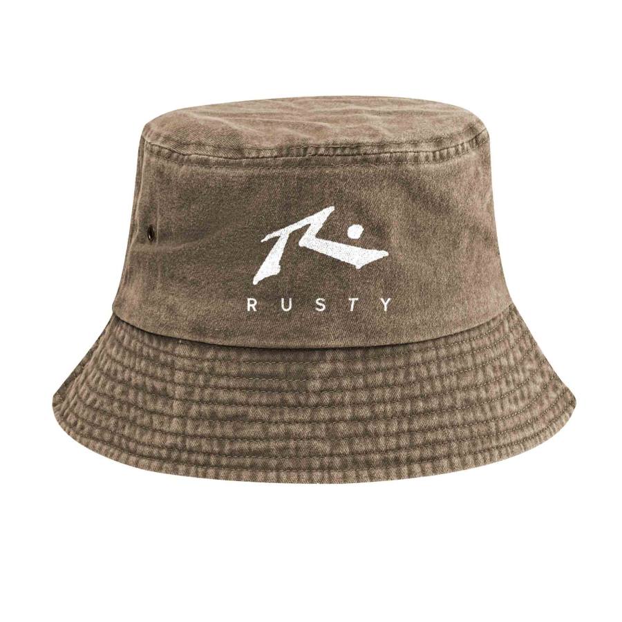 

Retro Washed Cotton Surf Print Bucket Hat Sun Protection Outdoor Hat