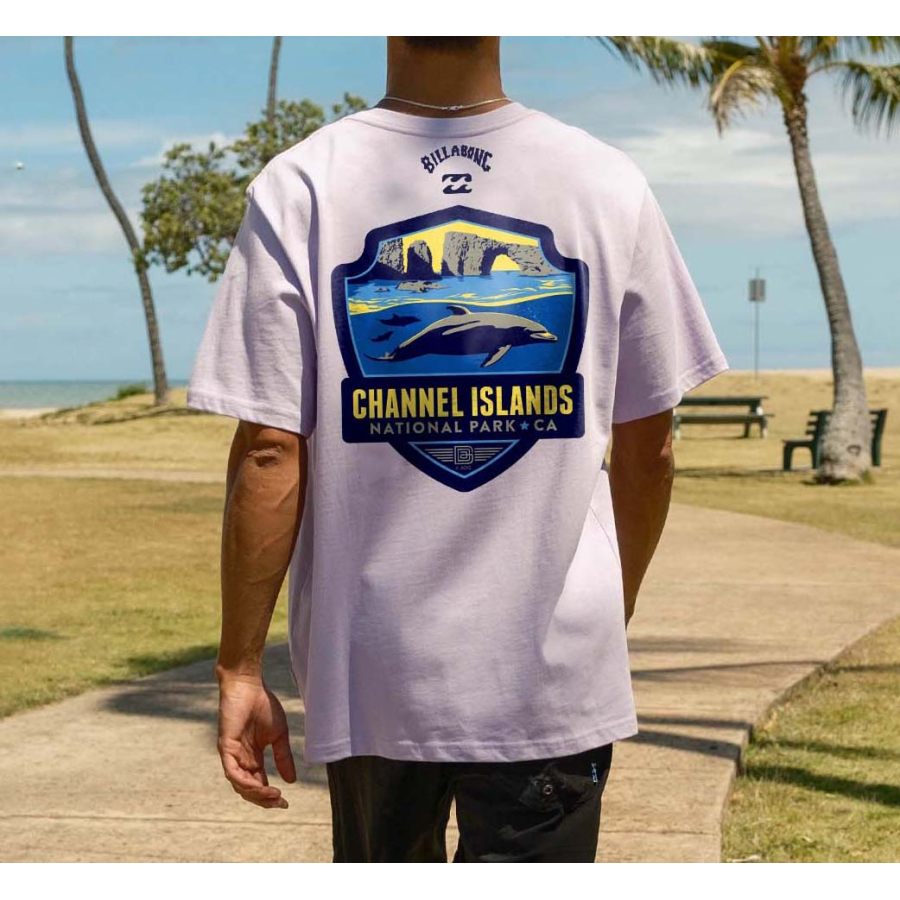 

T-shirt Surdimensionné Pour Hommes Vintage Surf Channel Islands Planche De Surf Plage T-shirt Décontracté à Manches Courtes