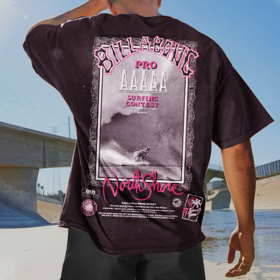 

Vintage Vans Billabong Logo Poster Surf T-Shirt