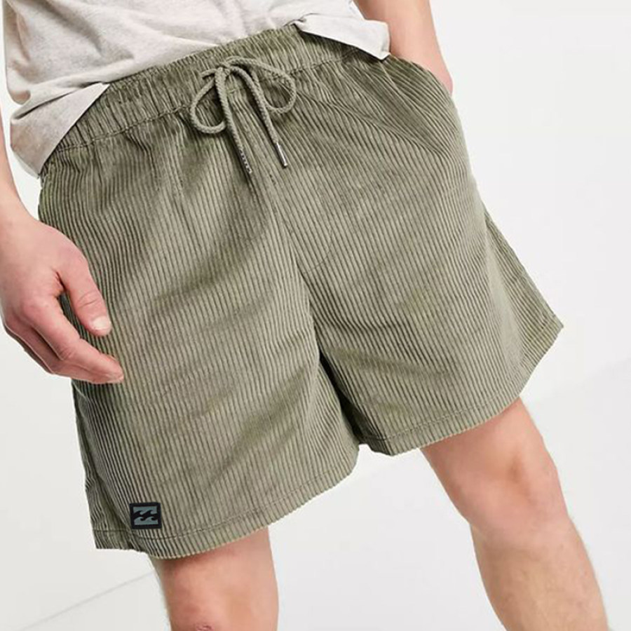 

Bedruckte Cord-Shorts Mit Kordelzug Für Herren Zum Strandsurfen