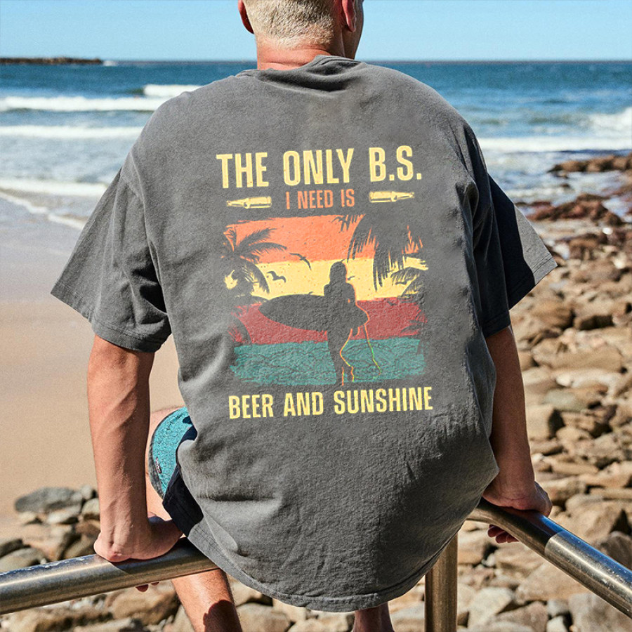 

Мужская футболка для серфинга на пляже в стиле ретро винтажная уличная футболка большого размера