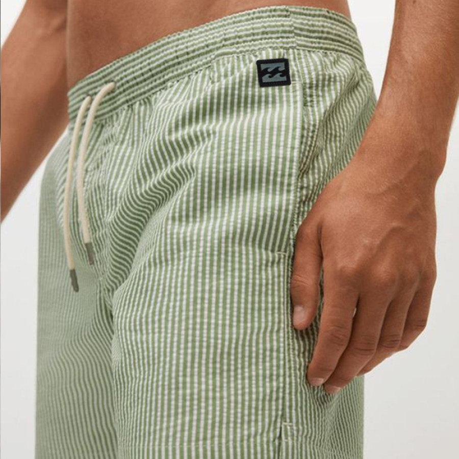 

Bedruckte Shorts Mit Kordelzug Für Herren Zum Strandsurfen