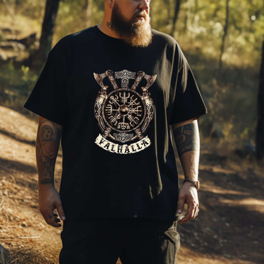 

Norse Mythology Valhalla Warrior's Crest Tee