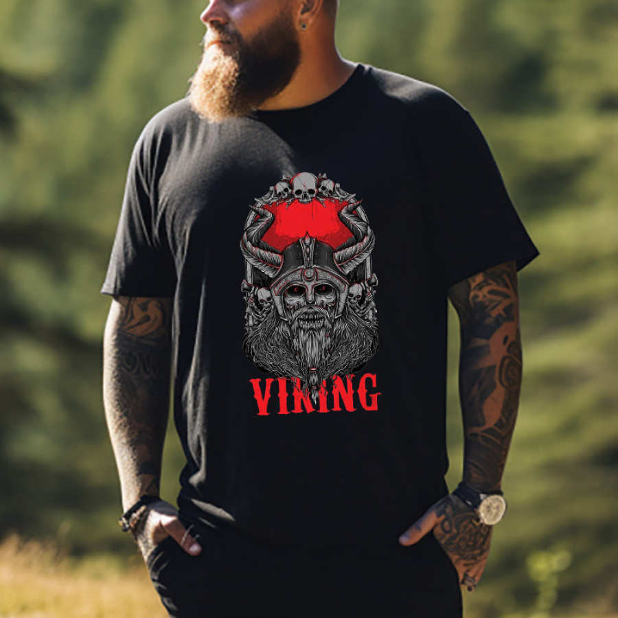 

Viking Corpse Bone Zombie Men's T-shirt