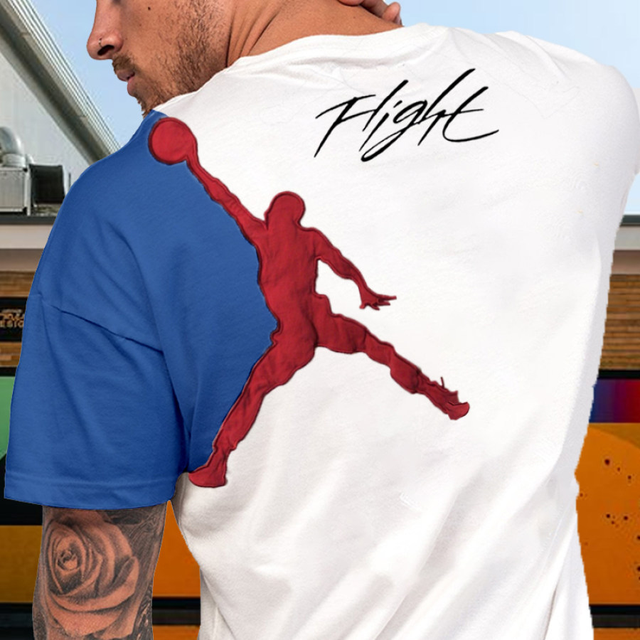 

Camiseta Estampada Con Bordado Jordan Para Hombre