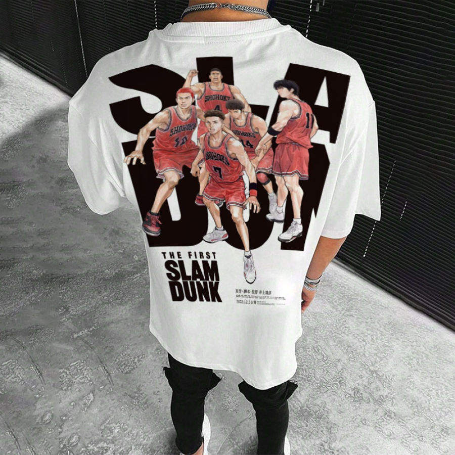 

Oversized Men's Slam Dunk Street T-Shirt