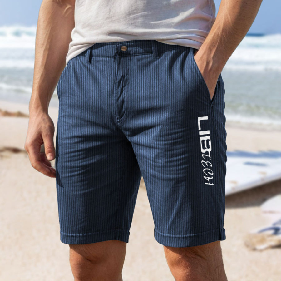 

Herren Surf LT Surfbrett-Shorts Retro-Cord-Shorts 5 Zoll Strand Alltag Freizeit-Shorts