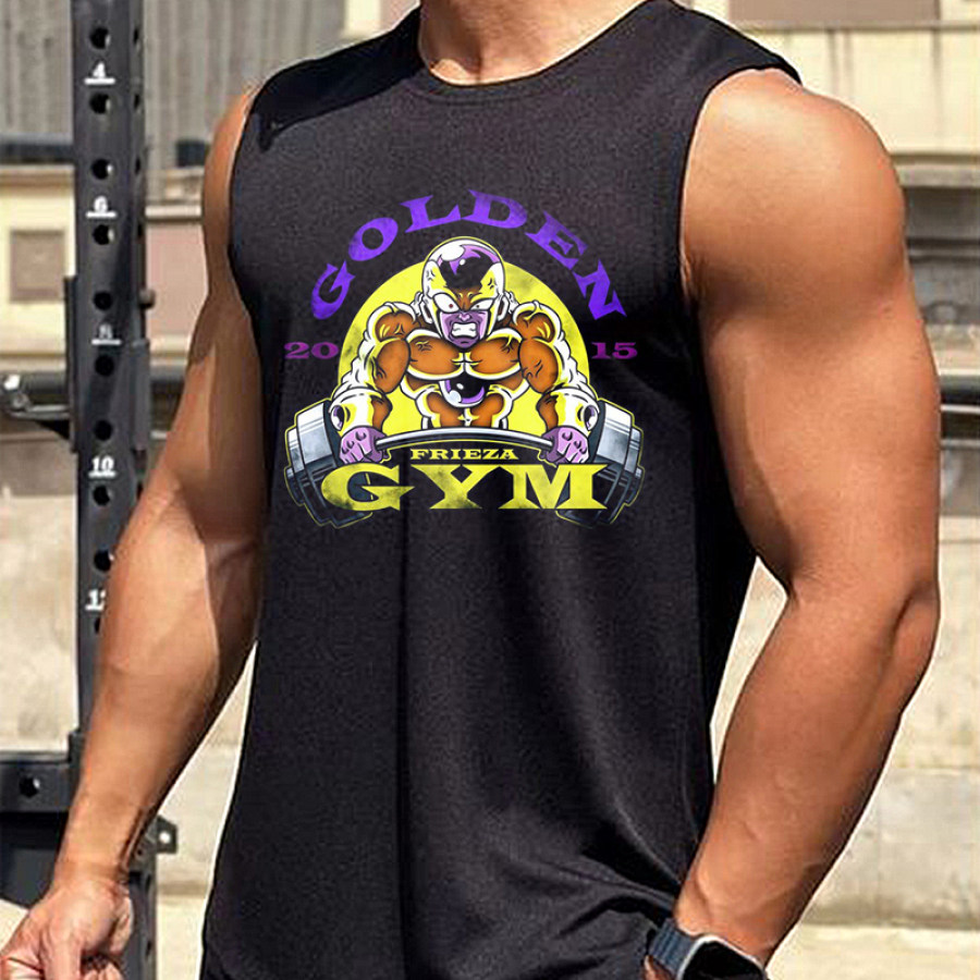

Camiseta Sin Mangas Deportiva Y Fitness Sin Mangas Con Estampado De Goku Para Hombre